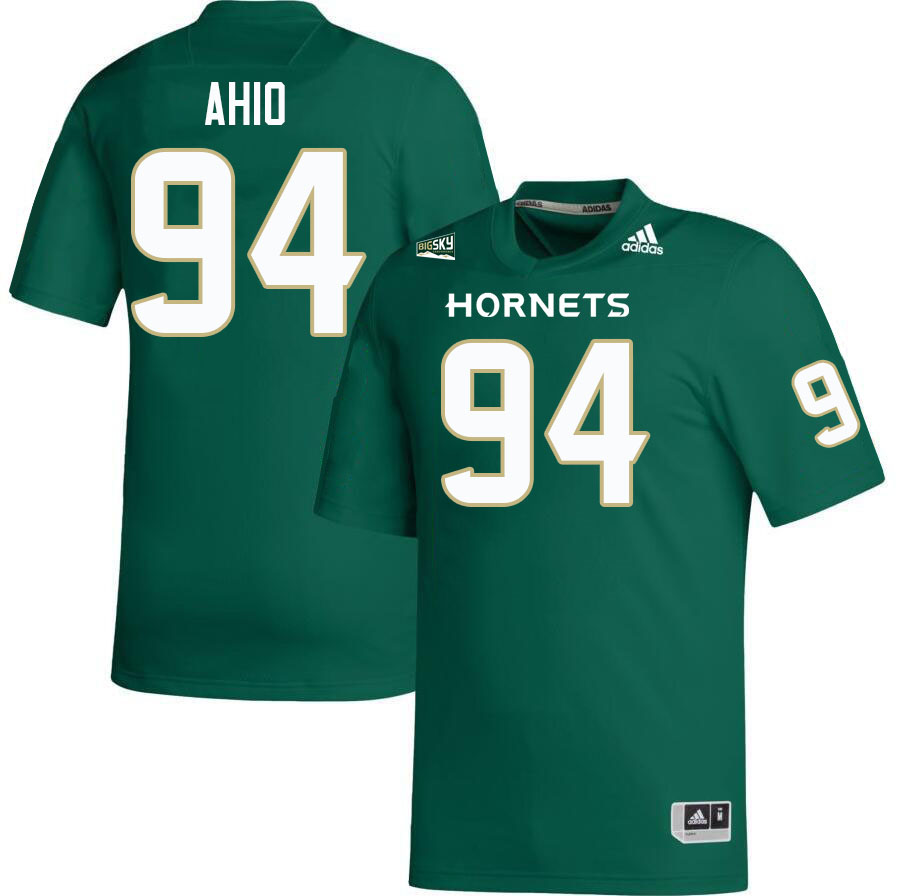 Sacramento State Hornets #94 Ben Ahio College Football Jerseys Stitched Sale-Green